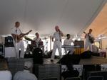 The Navy Band rocks the house... err... tent!