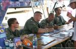F18 pilots return on land for autographs