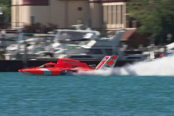 Miss Elam Plus flying in front of the DYC