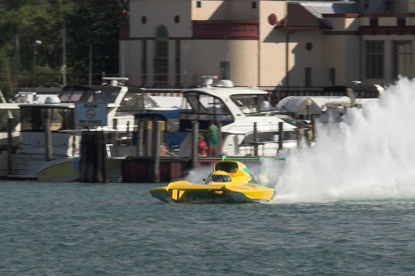 The Spirit of Detroit breaking the rules at the DYC