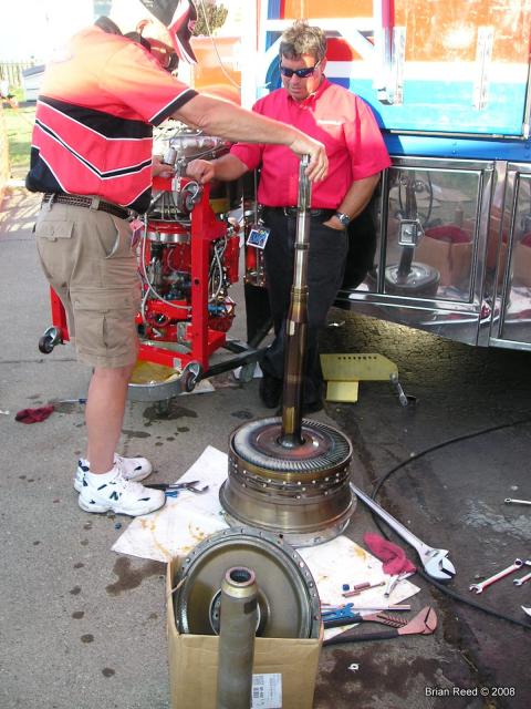 Inspecting the insides of a turbine engine