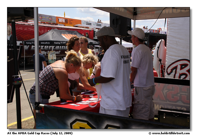 Visiting the WCSX booth