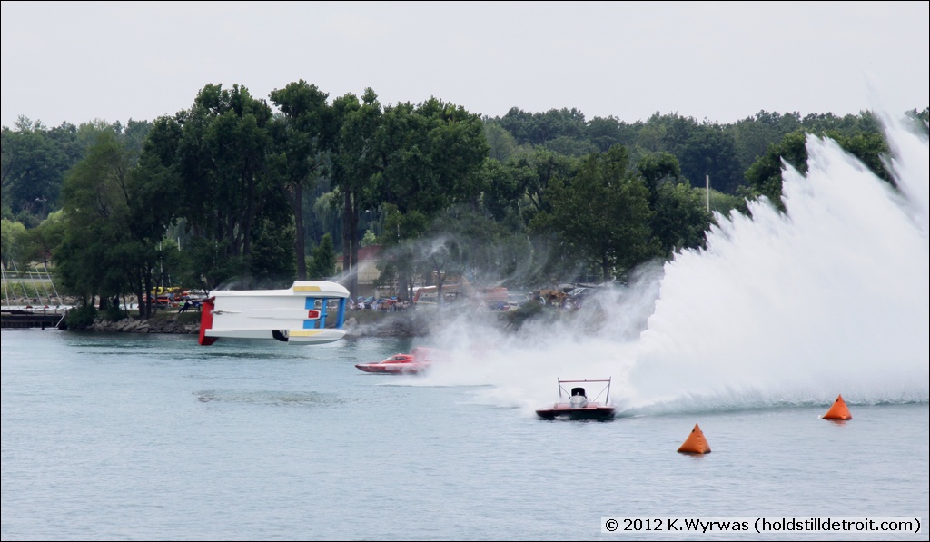 U-100 veers to the inside while U-57 goes wide