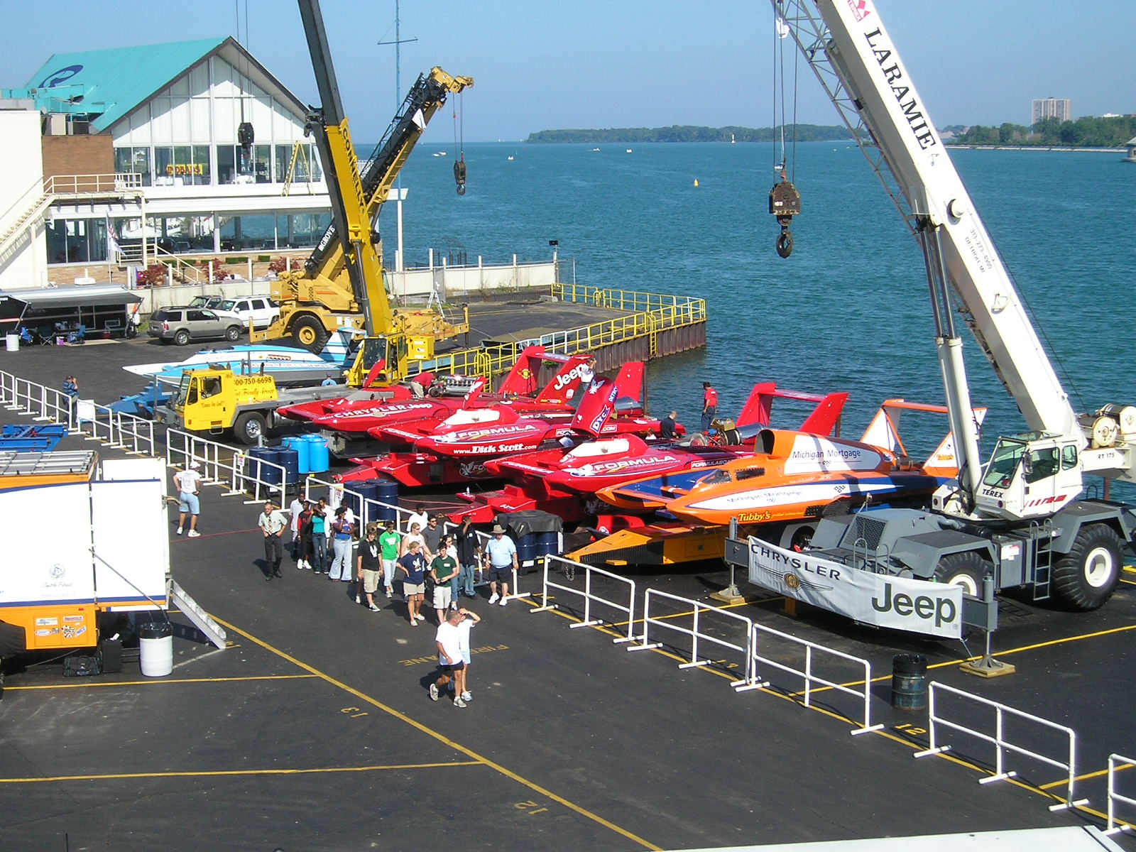 East end of the pits